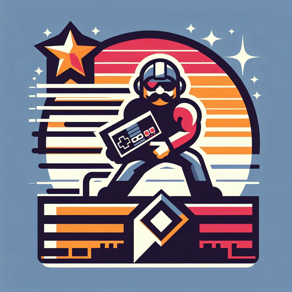 A retro video game character design, nostalgic and iconic, ideal for a cool profile picture